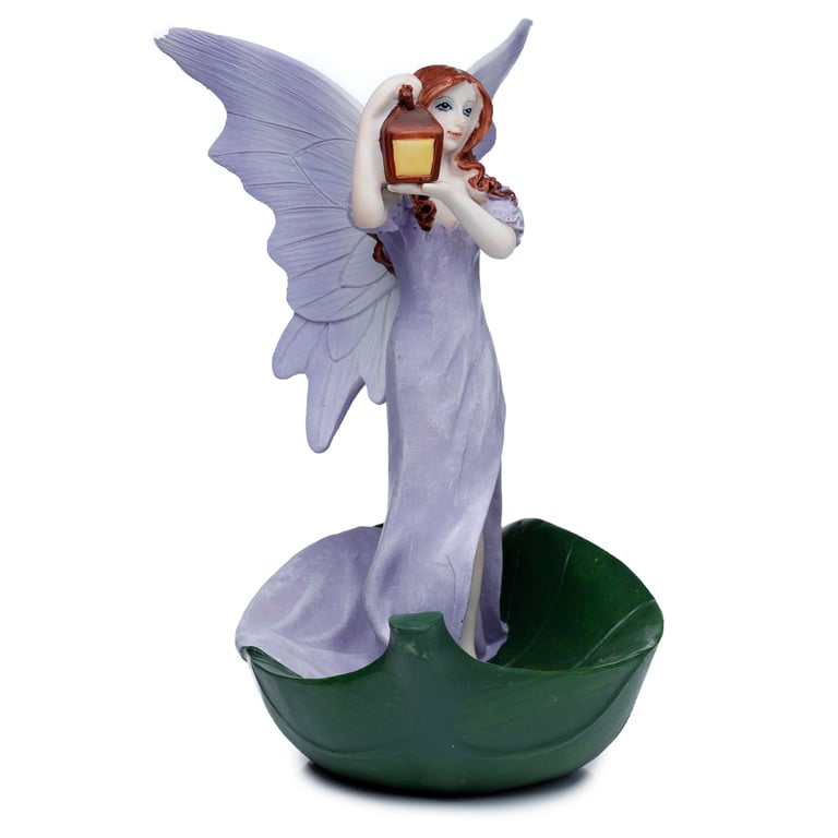Lilac Fairies - Light of the Forest Resin Garden Ornament Statue