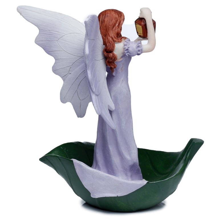 Lilac Fairies - Light of the Forest Resin Garden Ornament Statue
