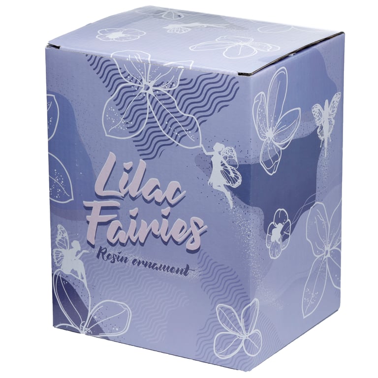 Lilac Fairies - Light of the Forest Resin Garden Ornament Statue