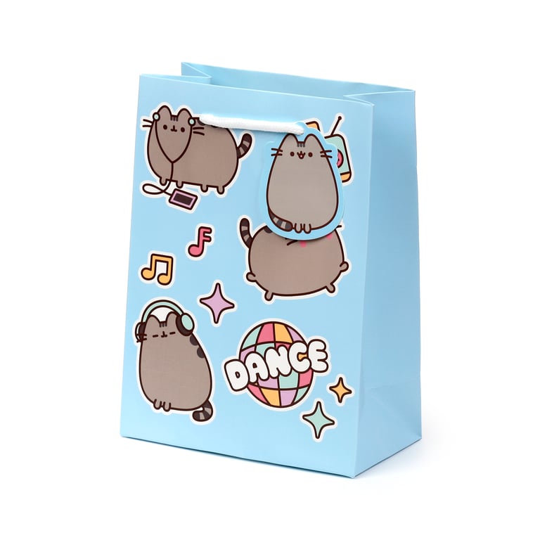 Pusheen Cat Core Medium Licensed Card Gift Bag with Cord Handles