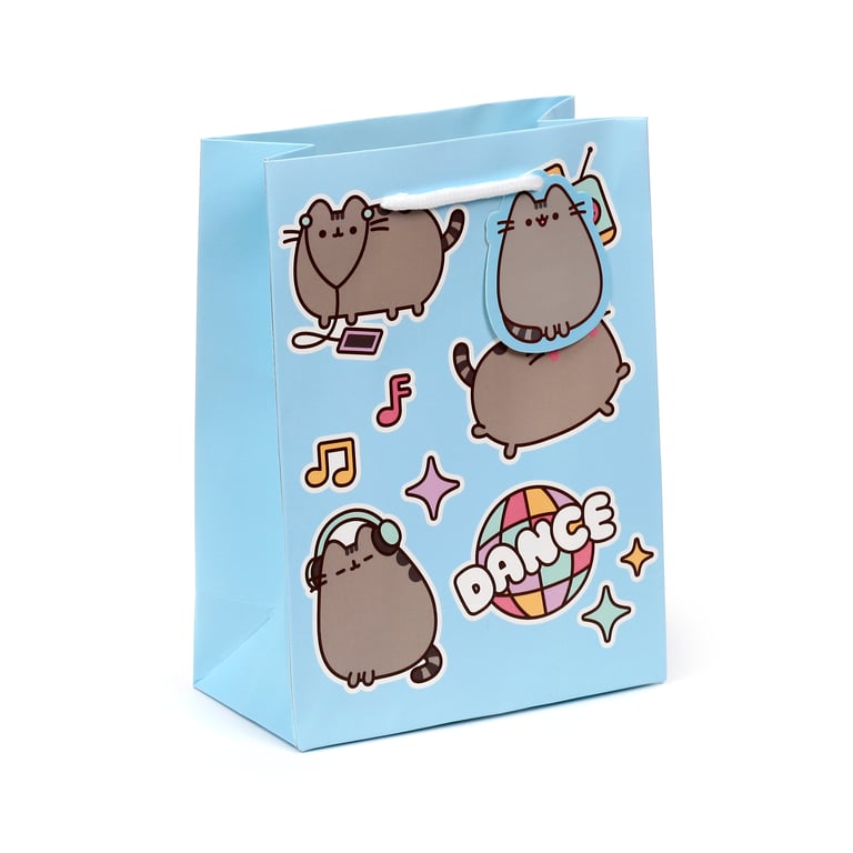 Pusheen Cat Core Medium Licensed Card Gift Bag with Cord Handles