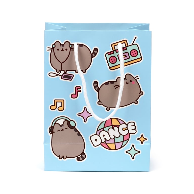 Pusheen Cat Core Medium Licensed Card Gift Bag with Cord Handles