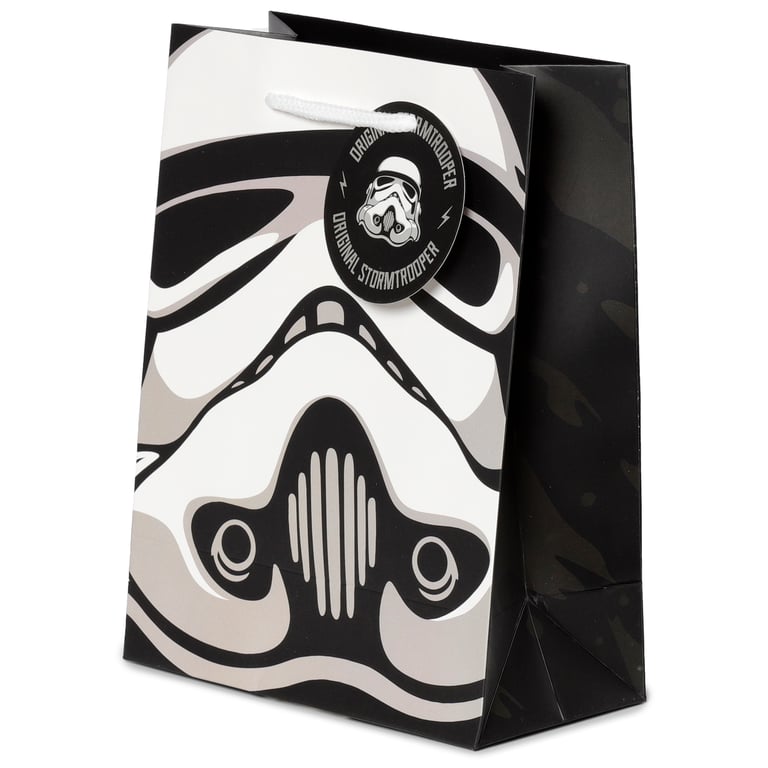 Original Stormtrooper Licensed Gift Bag - Card Material with Cord Handles