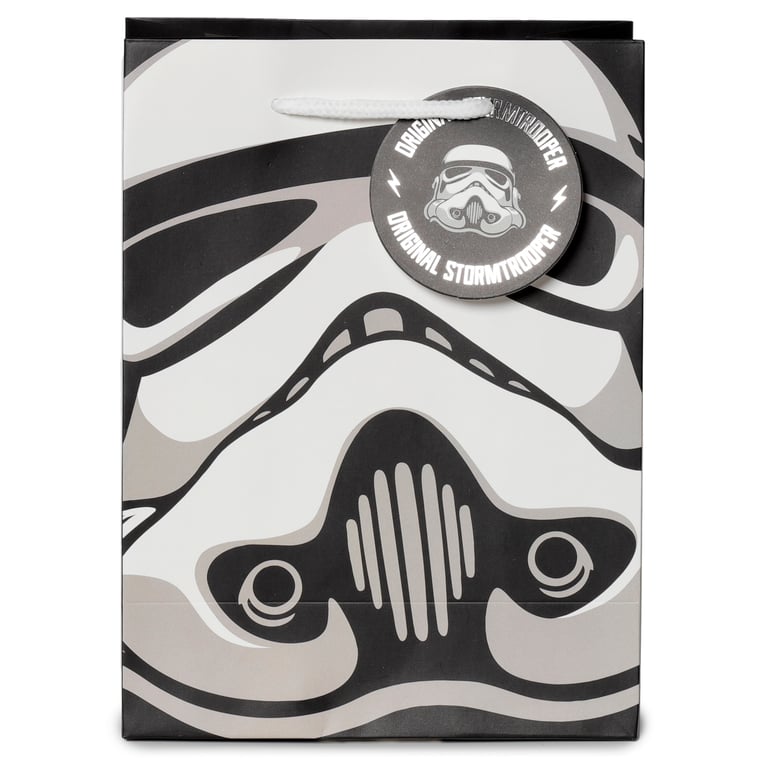 Original Stormtrooper Licensed Gift Bag - Card Material with Cord Handles