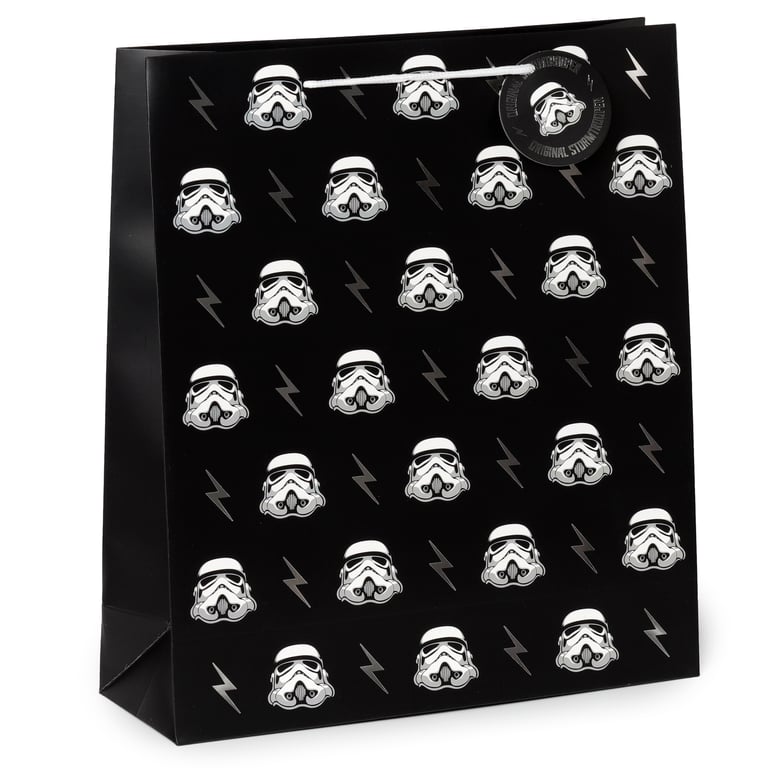 Extra Large Licensed Stormtrooper Card Gift Bag with Cord Handles