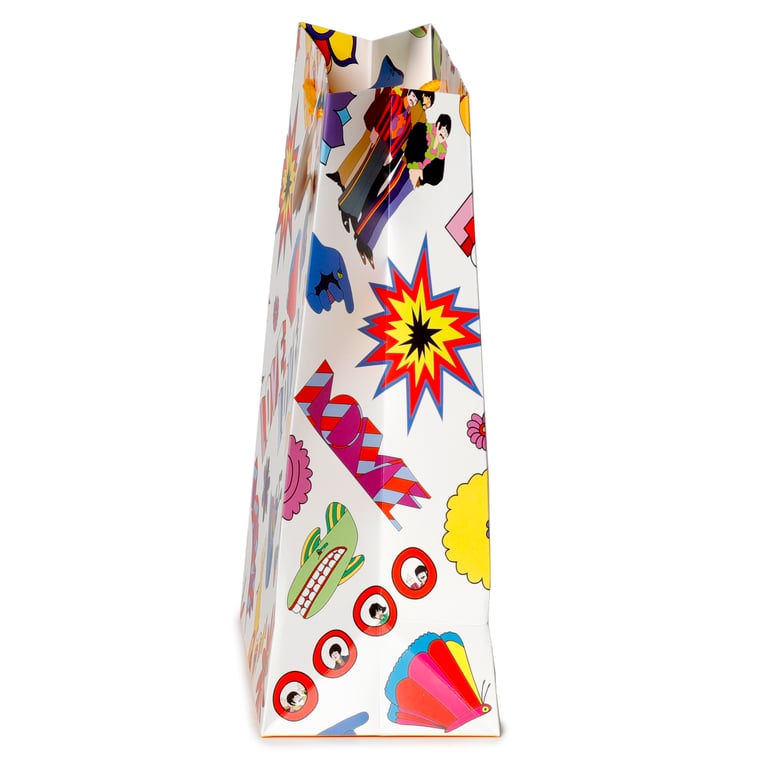 Licensed Yellow Submarine Beatles LOVE Card Gift Bag - Large