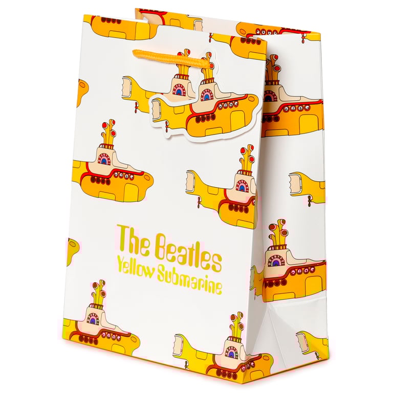The Beatles Yellow Submarine Licensed Card Gift Bag with Cord Handles