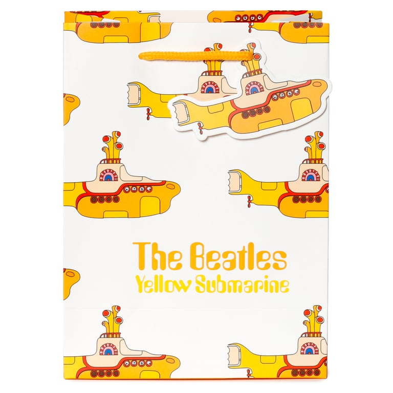 The Beatles Yellow Submarine Licensed Card Gift Bag with Cord Handles