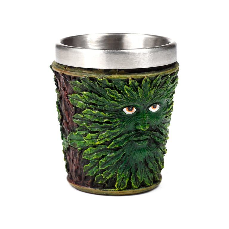 Treeman Resin and Stainless Steel Decorative Shot Glass - Halloween Seasonal Decoration