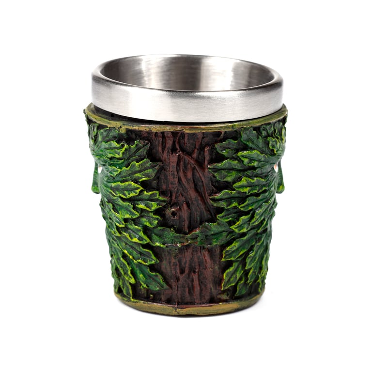 Treeman Resin and Stainless Steel Decorative Shot Glass - Halloween Seasonal Decoration