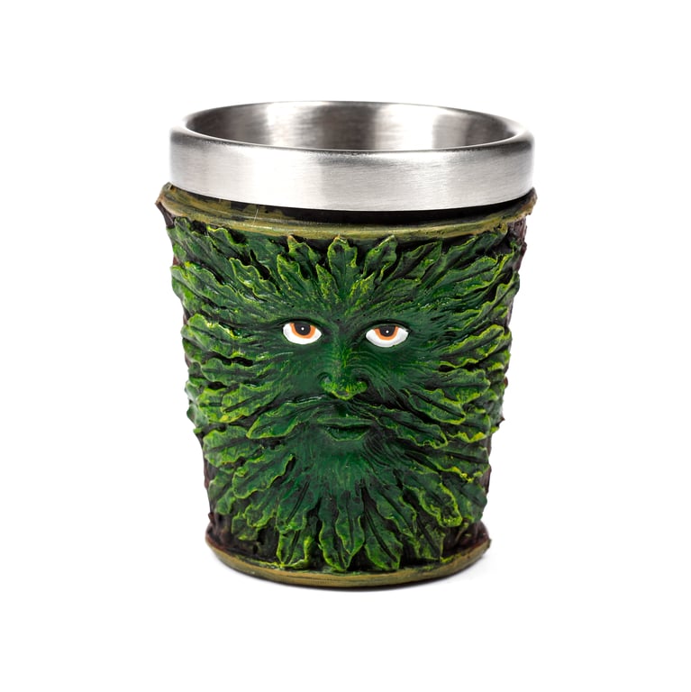 Treeman Resin and Stainless Steel Decorative Shot Glass - Halloween Seasonal Decoration