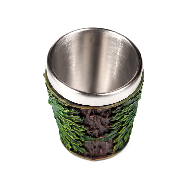 Treeman Resin and Stainless Steel Decorative Shot Glass - Halloween Seasonal Decoration