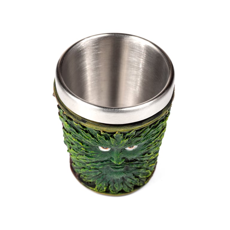 Treeman Resin and Stainless Steel Decorative Shot Glass - Halloween Seasonal Decoration