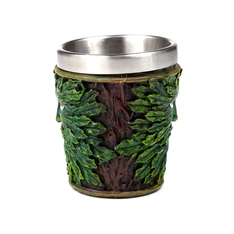 Treeman Resin and Stainless Steel Decorative Shot Glass - Halloween Seasonal Decoration