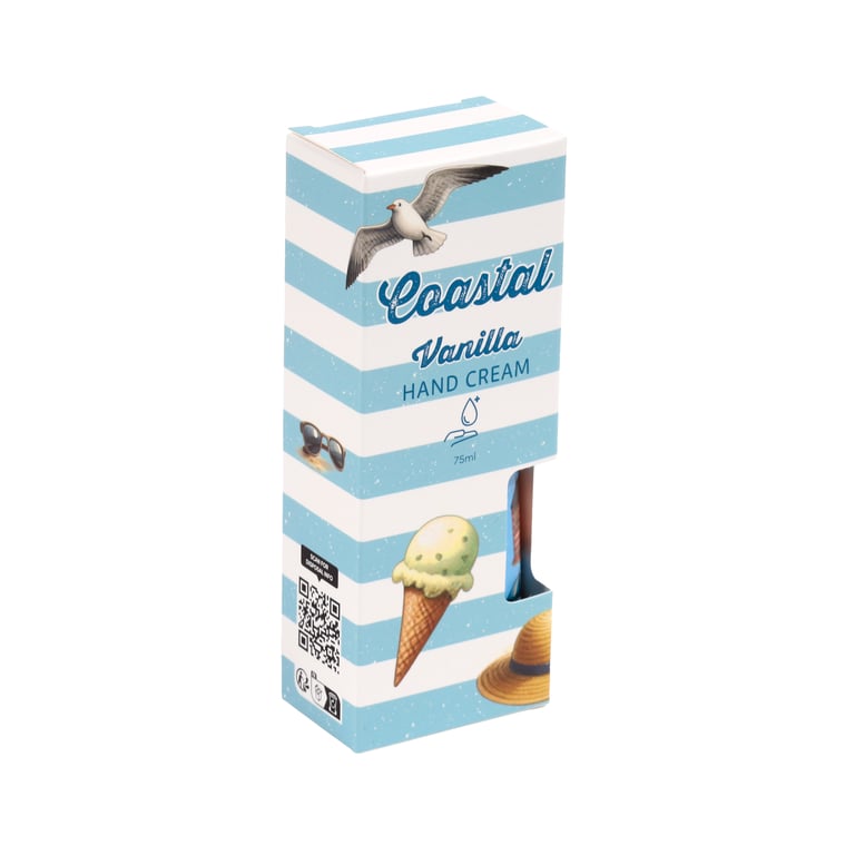 Moisturising Hand Cream - Vegan, Palm Oil Free & Cruelty Free Strawberry Vanilla 75ml