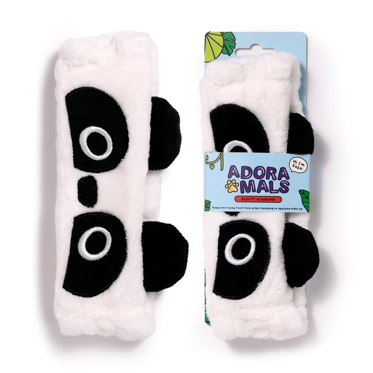Adoramals Susu the Panda Plush Beauty Headband - Machine Washable One Size Polyester