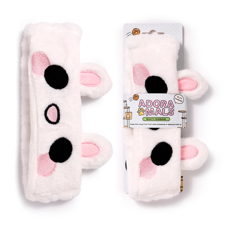 Adoramals Frances the Rabbit Plush Headband - Machine Washable Beauty Accessory