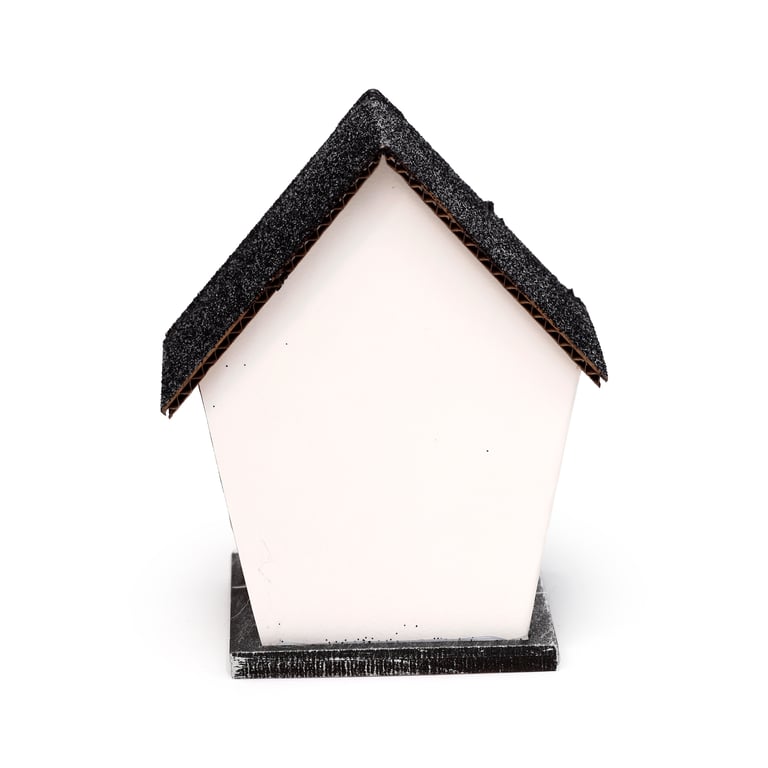 LED Halloween Spider House Decoration - Biodegradable Glitter and Batteries Included