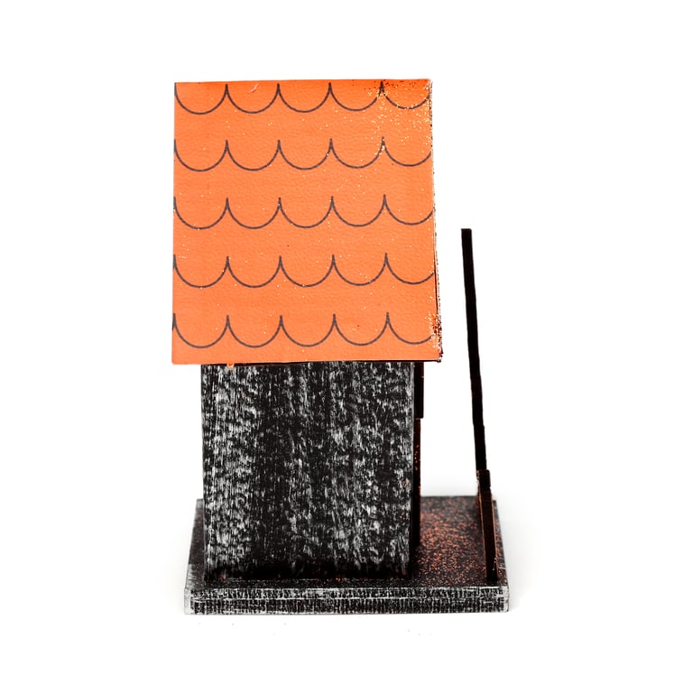 LED Halloween Trick or Treat Pumpkin House Decoration - Batteries Included