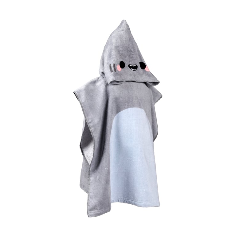 Archie the Shark Kids 100 Cotton Hooded Towel