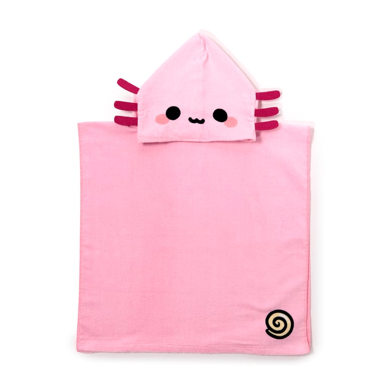 Kids Hooded Towel - 100 Cotton Maddie the Axolotl Home Essentials