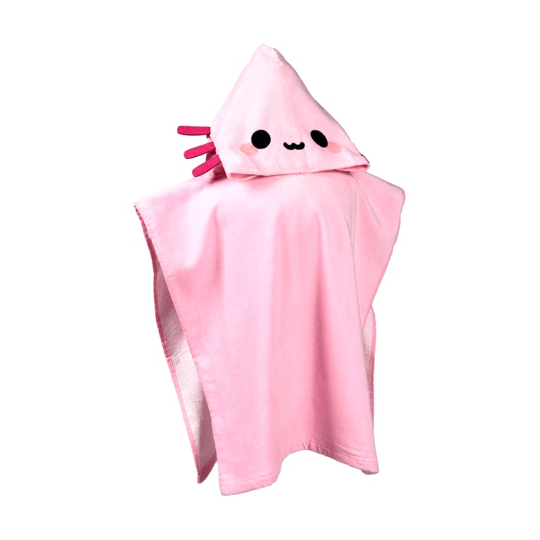 Kids Hooded Towel - 100 Cotton Maddie the Axolotl Home Essentials
