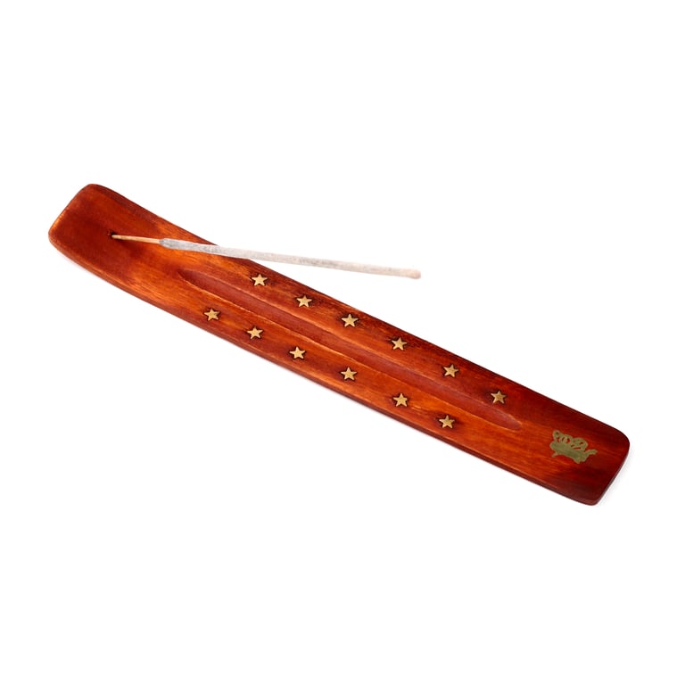 Mango Wood Decorative Incense Burner Ash Catcher for Home and Office
