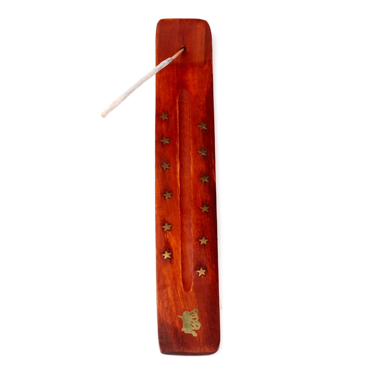 Mango Wood Decorative Incense Burner Ash Catcher for Home and Office