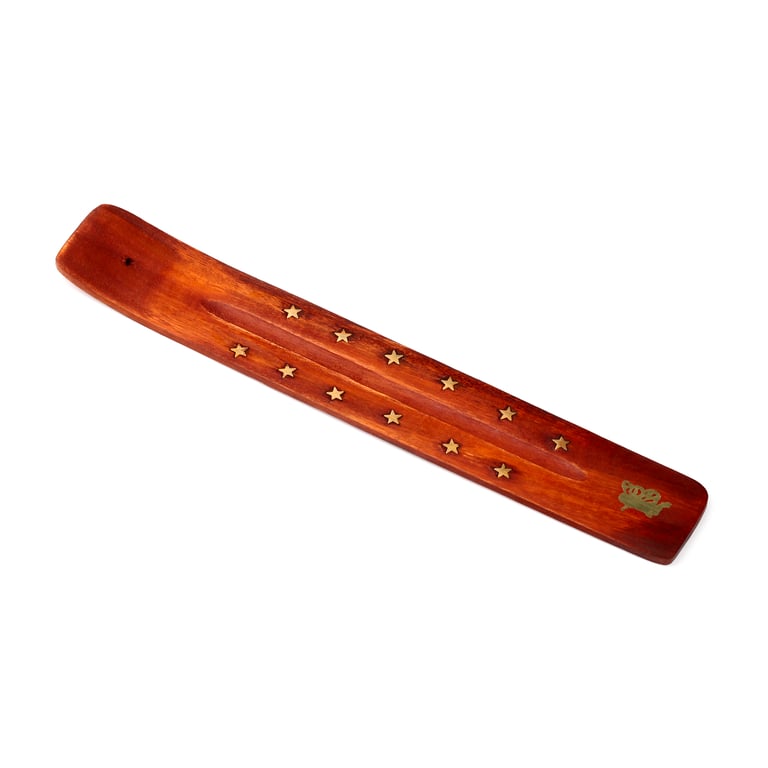 Mango Wood Decorative Incense Burner Ash Catcher for Home and Office