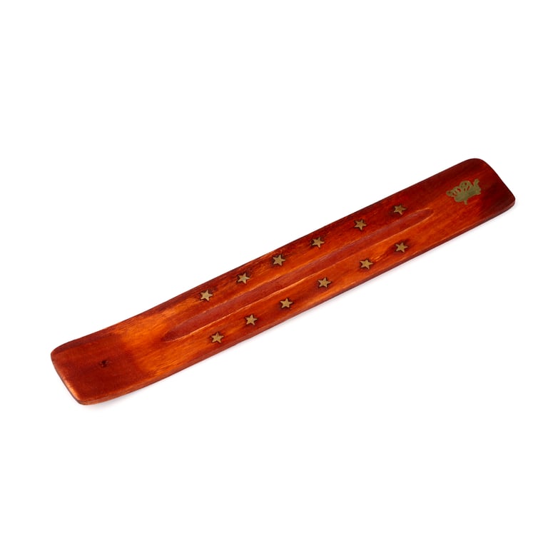 Mango Wood Decorative Incense Burner Ash Catcher for Home and Office