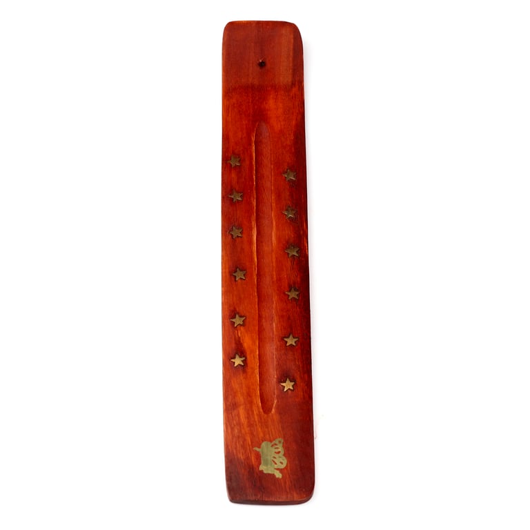 Mango Wood Decorative Incense Burner Ash Catcher for Home and Office