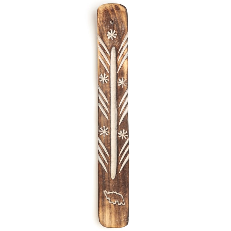 Wooden Decorative Elephant Incense Burner Ash Catcher Holder Stand