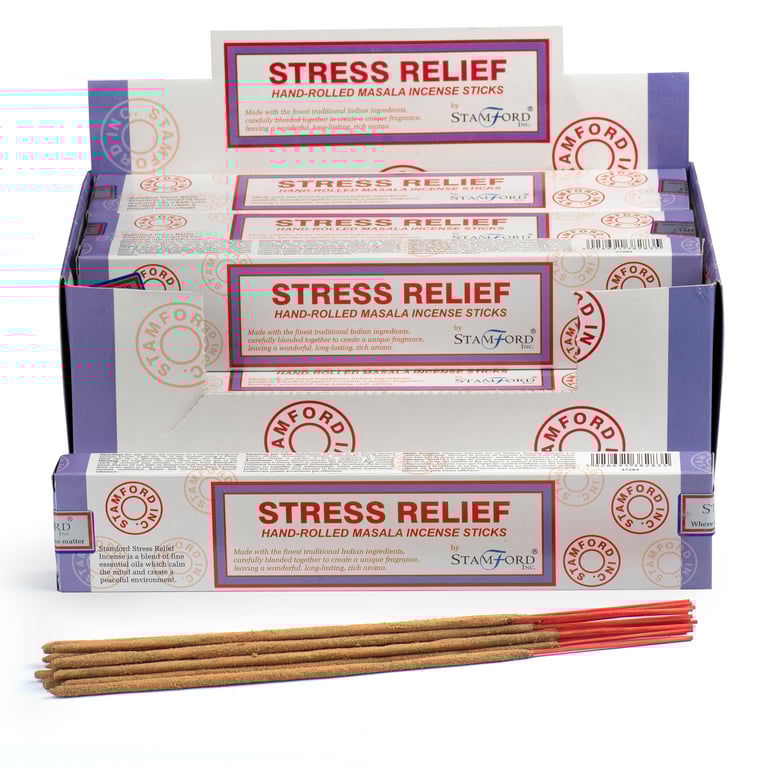 Stamford Masala Lavender and Orange Blossom Stress Relief Incense Sticks - Cruelty Free & Vegan
