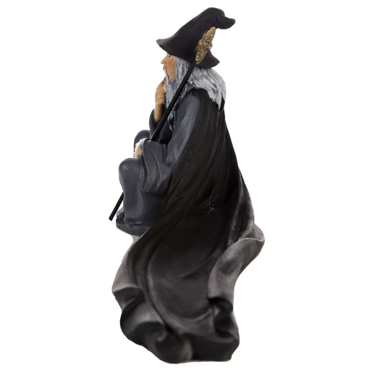 Resin Sorcerer Wizard Ashcatcher Incense Stick Burner