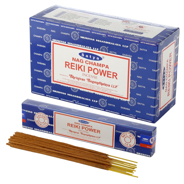 Satya Nag Champa Reiki Power Hand-Rolled Cruelty-Free Incense Sticks
