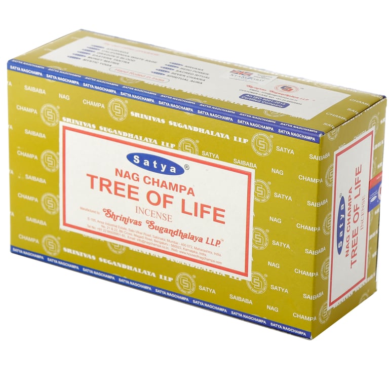 Satya Nag Champa Tree of Life Hand Rolled Incense Sticks - Cruelty Free & Vegan