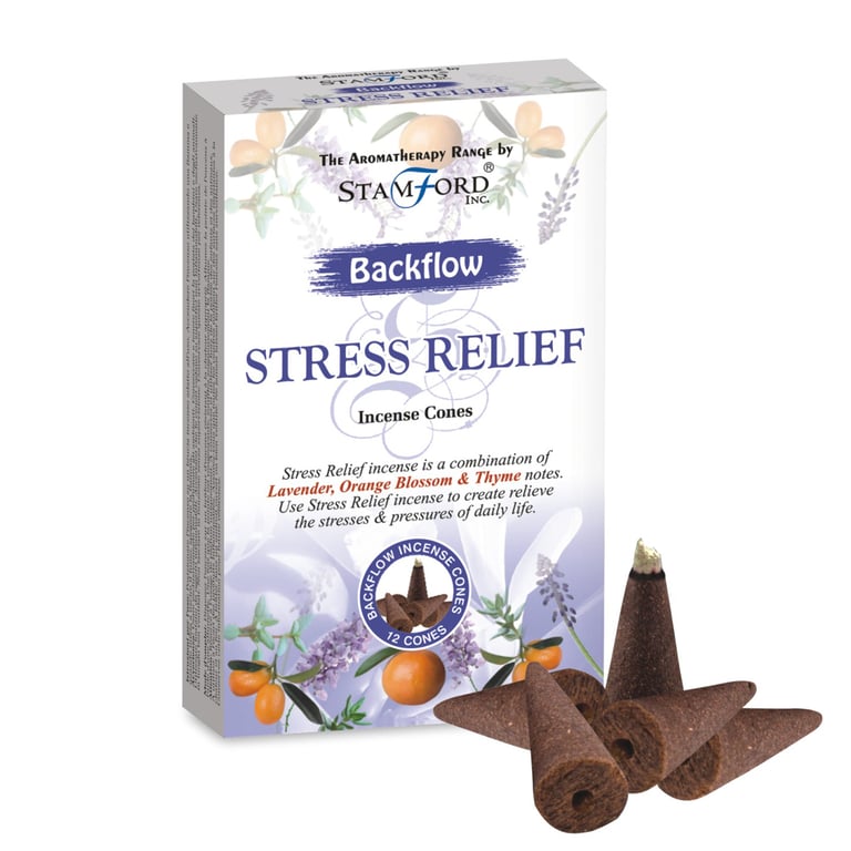Stamford Backflow Hand Rolled Incense Cones - Stress Relief & Vegan Option