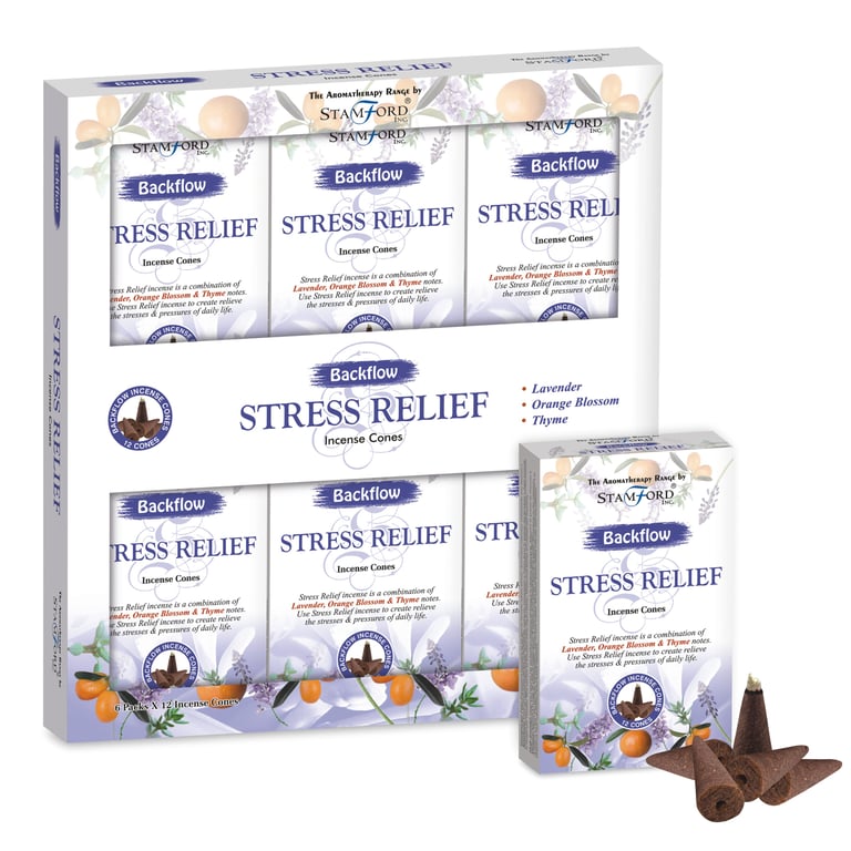 Stamford Backflow Hand Rolled Incense Cones - Stress Relief & Vegan Option