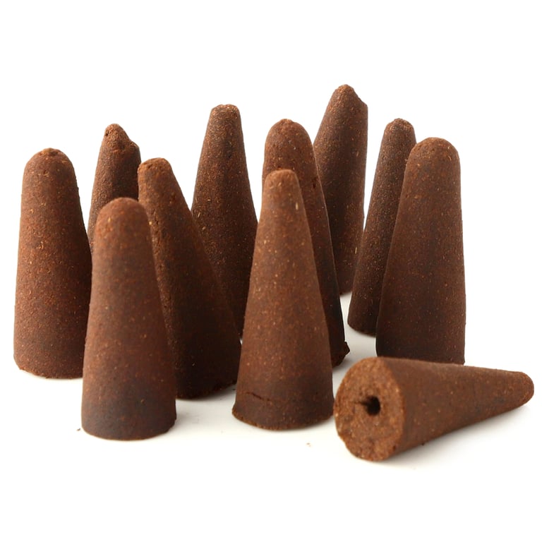 Stamford Backflow Wizards Spell Cruelty Free Hand Rolled Incense Cones - 12 Pack