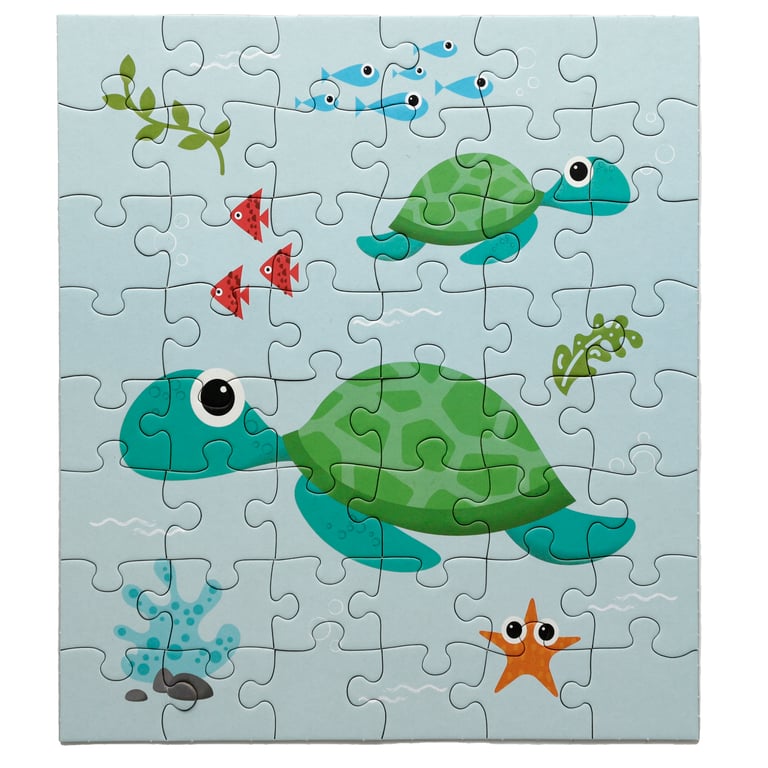 48pc Recycled Sealife Surprise Jigsaw Puzzle - Eco Friendly & Plastic Free