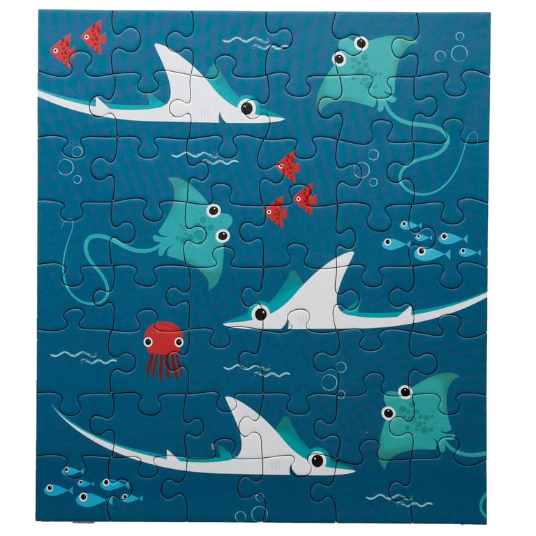 48pc Recycled Sealife Surprise Jigsaw Puzzle - Eco Friendly & Plastic Free