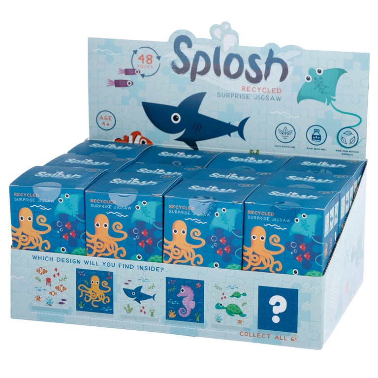 48pc Recycled Sealife Surprise Jigsaw Puzzle - Eco Friendly & Plastic Free
