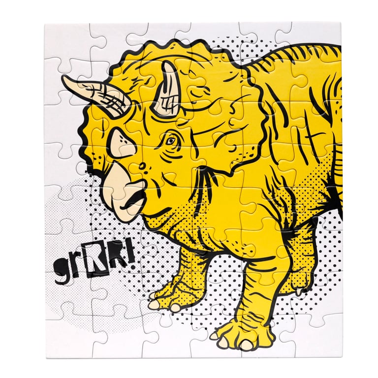 48pc Eco-Friendly Recycled Jigsaw Puzzle - Dinosauria Jr Surprise, Plastic Free & Made with Plant Based Inks