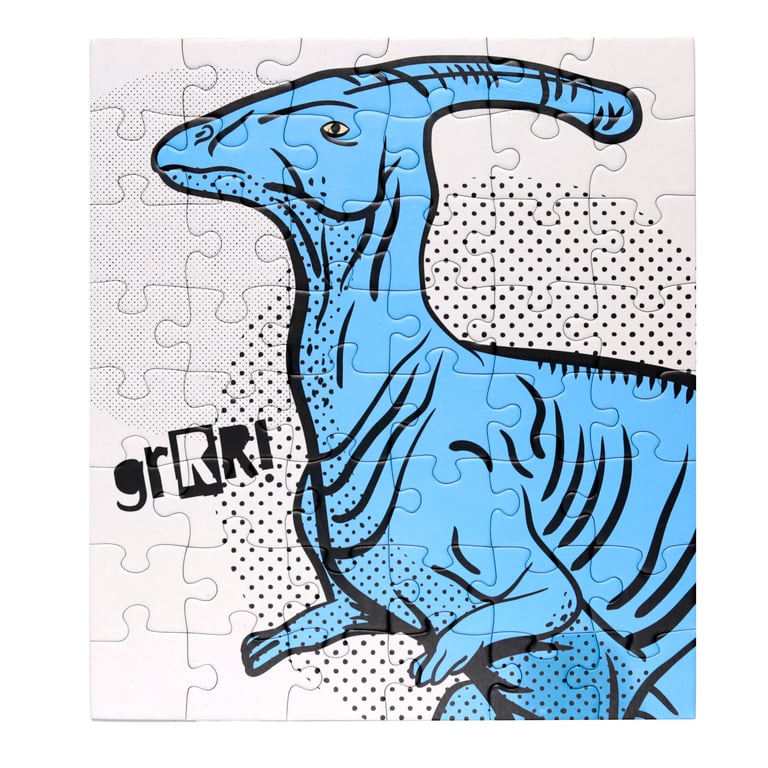 48pc Eco-Friendly Recycled Jigsaw Puzzle - Dinosauria Jr Surprise, Plastic Free & Made with Plant Based Inks