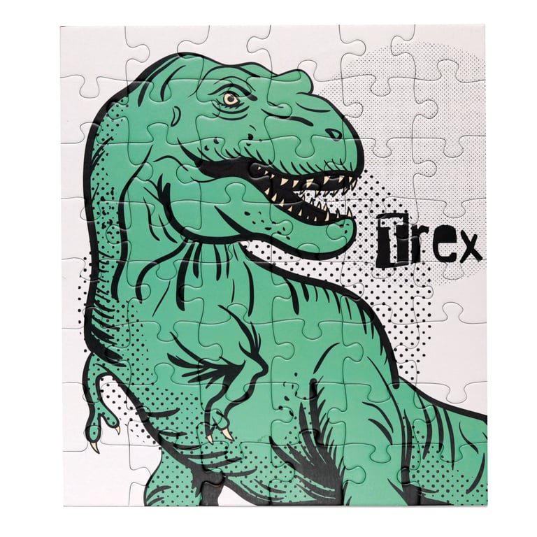 48pc Eco-Friendly Recycled Jigsaw Puzzle - Dinosauria Jr Surprise, Plastic Free & Made with Plant Based Inks