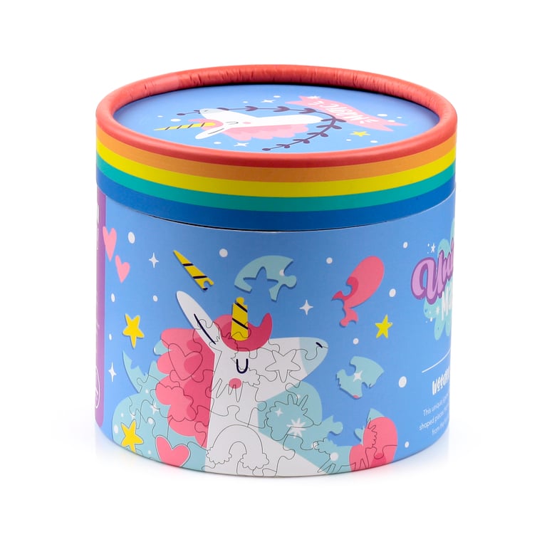 90pc Wooden Unicorn Magic Jigsaw Puzzle - CE Marked & EN71 Compliant