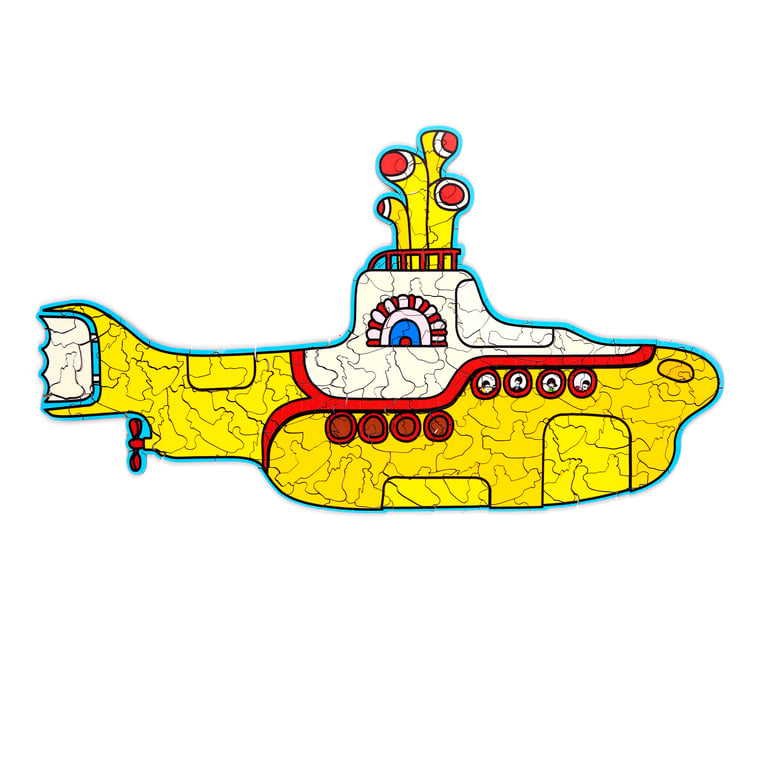 130pc Wooden Jigsaw Puzzle - The Beatles Yellow Submarine (CE Marked & Licensed)