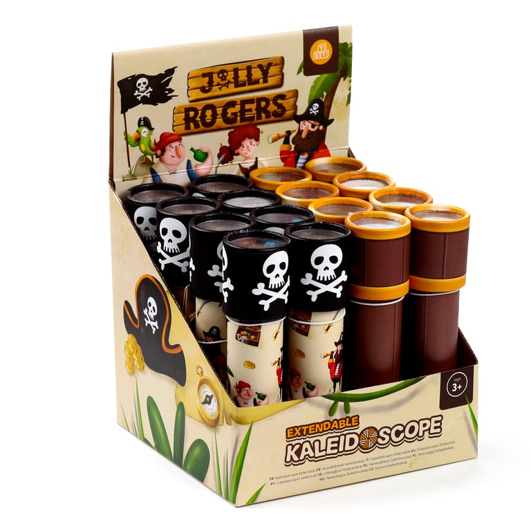 Extending Kaleidoscope - Jolly Rogers Pirates Safety Marked Polystyrene Educational Toy