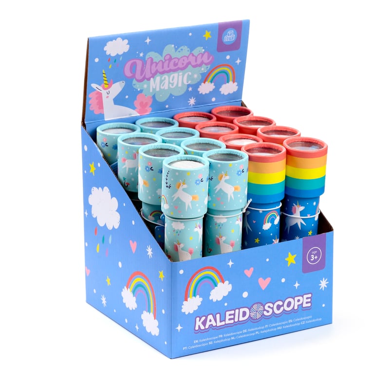 Polystyrene Unicorn Magic Kaleidoscope - CE & EN71 Safety Marked for Kids