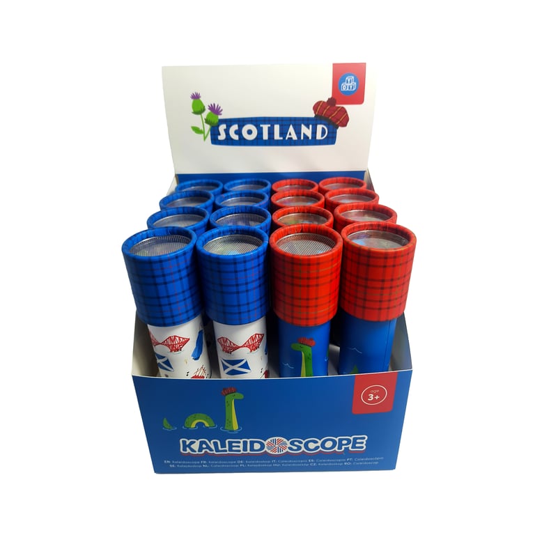 Scotland Souvenir Polystyrene Kaleidoscope - CE Marked Toy for Kids